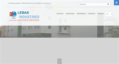 Desktop Screenshot of lebas-technologies.com